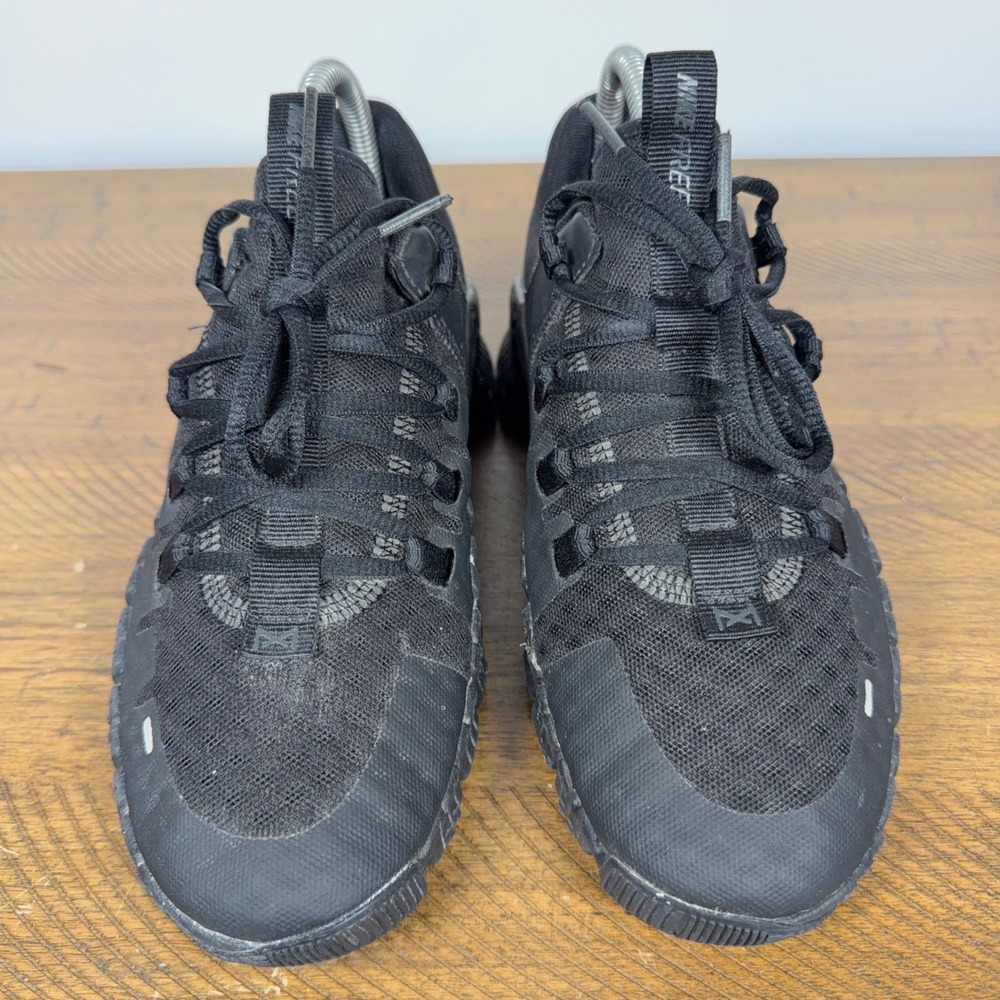 Nike Free Metcon 5 Womens 6.5 Triple Black Training Shoes Gym Crossfit Workout - Picture 3 of 10